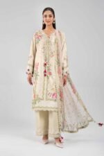 3 Piece - Digital Printed Embroidered Suit - 42601328