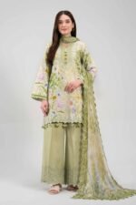 3 Piece - Digital Printed Embroidered Suit - 42601329