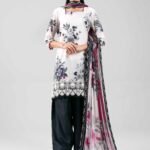 3 Piece - Digital Printed Embroidered Suit - 42601332