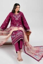 3 Piece - Digital Printed Embroidered Suit - 42601335 - Image 2