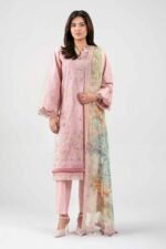 3 Piece - Digital Printed Embroidered Suit - 42601337