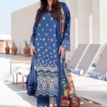 3 Piece - Digital Printed Embroidered Suit - 42601346