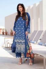 3 Piece - Digital Printed Embroidered Suit - 42601346