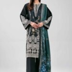 3 Piece - Digital Printed Embroidered Suit - 42601350