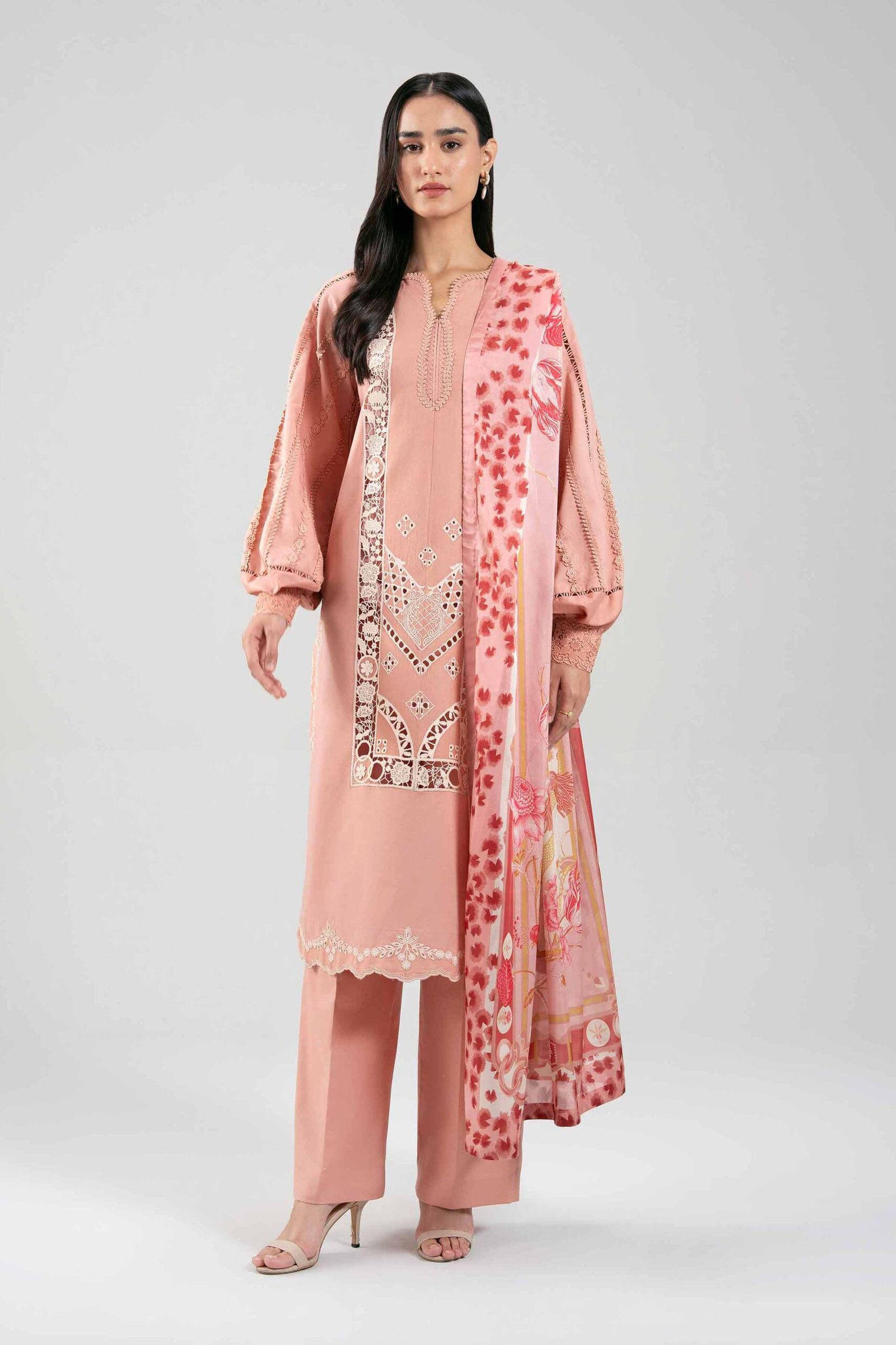 42601352-_2.jpg 3 Piece - Digital Printed Embroidered Suit - 42601352 - Image 1
