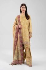 3 Piece - Digital Printed Embroidered Suit - 42601354