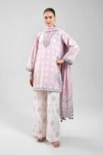 3 Piece - Digital Printed Embroidered Suit - 42601362