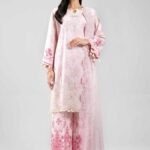 3 Piece - Digital Printed Embroidered Suit - 42601384