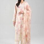 3 Piece - Digital Printed Embroidered Suit - 42601398