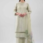 3 Piece - Digital Printed Embroidered Suit - 42619515