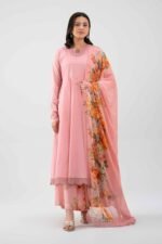 3 Piece - Digital Printed Embroidered Suit - 42619518