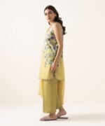 Lawn Printed Yellow 3 Piece Suit - Image 2