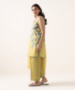 Lawn Printed Yellow 3 Piece Suit - Image 2
