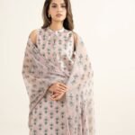 Lawn Embroidered Pink 3 Piece Suit