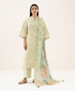 Zari Lawn Embroidered Multi 3 Piece Suit