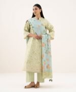 Zari Lawn Embroidered Multi 3 Piece Suit - Image 4