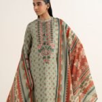 Lawn Embroidered Multi 3 Piece Suit