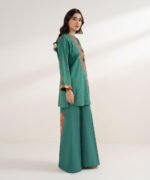 Cotton Embroidered Green 3 Piece Suit - Image 3