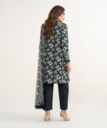 Lawn Embroidered Black 3 Piece Suit - Image 4