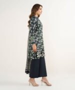 Lawn Embroidered Black 3 Piece Suit - Image 3