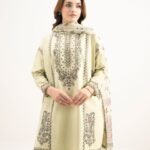 Lawn Embroidered Green 3 Piece Suit