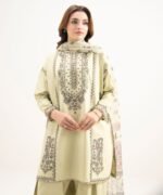 Lawn Embroidered Green 3 Piece Suit