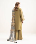 Lawn Embroidered Brown 3 Piece Suit - Image 3