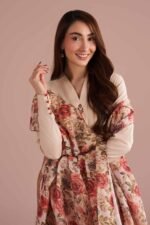 2 Piece - Printed Embroidered Suit - PE26-141 - Image 2