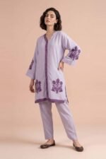 2 Piece - Embroidered Suit - PE26-170 - Image 4