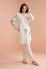 2 Piece - Embroidered Suit - PE26-174 - Image 3