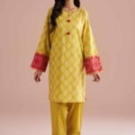 2 Piece - Printed Embroidered Suit - PE26-208