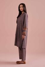 2 Piece - Printed Embroidered Suit - PE26-211 - Image 3