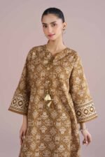 2 Piece - Printed Embroidered Suit - PE26-212 - Image 2