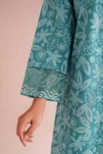 2 Piece - Printed Embroidered Suit - PE26-213 - Image 6