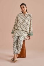 2 Piece - Printed Embroidered Suit - PE26-214 - Image 5