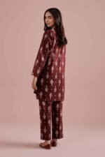 2 Piece - Printed Embroidered Suit - PE26-217 - Image 3