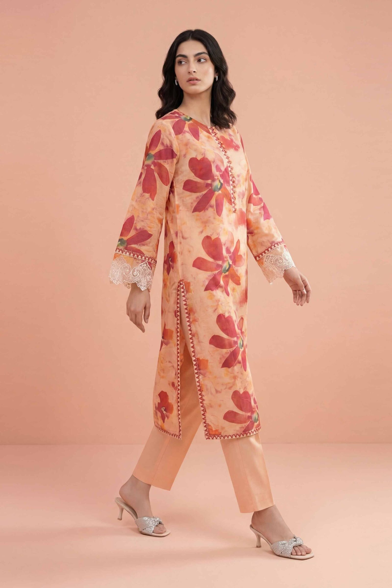 PE26-225_3.jpg 2 Piece - Printed Embroidered Suit - PE26-225 - Image 1