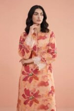 2 Piece - Printed Embroidered Suit - PE26-225 - Image 2