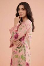 2 Piece - Printed Embroidered Suit - PE26-228 - Image 2