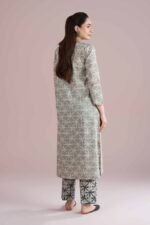 2 Piece - Printed Embroidered Suit - PE26-250 - Image 3