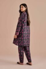 2 Piece - Printed Embroidered Suit - PE26-27 - Image 3
