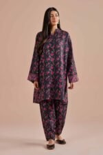2 Piece - Printed Embroidered Suit - PE26-27