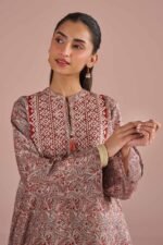 2 Piece - Printed Embroidered Suit - PE26-28 - Image 5