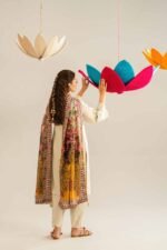 3 Piece - Embroidered Suit - PE26-288 - Image 4