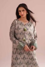2 Piece - Printed Embroidered Suit - PE26-30 - Image 2
