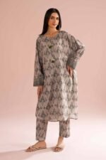 2 Piece - Printed Embroidered Suit - PE26-30