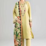 3 Piece - Embroidered Suit - PE26-306