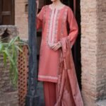 3 Piece - Embroidered Suit - PE26-317