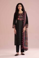 3 Piece - Embroidered Suit - PE26-329 - Image 5