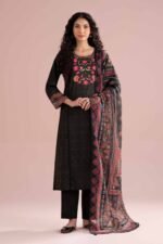 3 Piece - Embroidered Suit - PE26-329 - Image 3